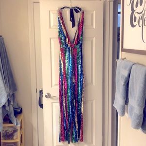 Fashion Nova Sequin Jumpsuit